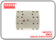 Standard Rear Brake Lining Set For ISUZU 6WF1 CYZ EXZ 1-88310775-1 1-47126093-0 1883107751 1471260930