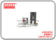 5-87814919-0 5-87813744-1 5878149190 5878137441 Engine Cylinder Liner Set For ISUZU 4HE1 NQR70