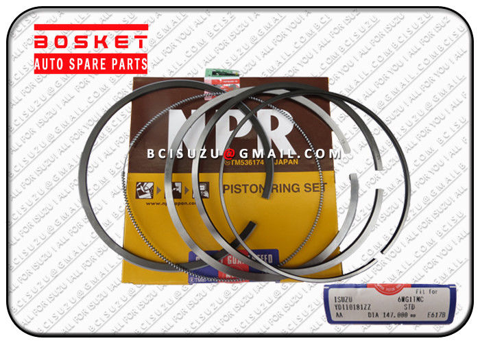 Piston Ring Set For Isuzu CXZ51K 6WF1 1121211540 1-12121154-0 CXZ Isuzu Parts