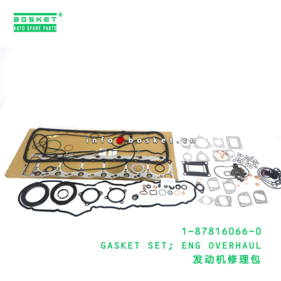 1-87816066-0 Engine Overhaul Gasket Set suitable for ISUZU FRR 6HK1-T 1878160660