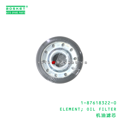 1-87618322-0 ELEMENT; OIL FILTER suitable for ISUZU FVZ34 4BG1 4JJ1 4HK1 6SD1 6BG1 6HK1 6UZ1 6WG1 1876183220