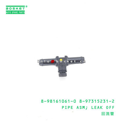 ISUZU UC 4JJ1 8-98161061-0 8-97315231-2 Fuel Leak Off Pipe 8981610610 8973152312