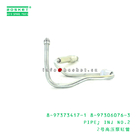 8-97373417-1 8-97306076-3 Isuzu Engine Parts Injection No.2 Pipe 8973734171 8973060763 For NPR 4HK1