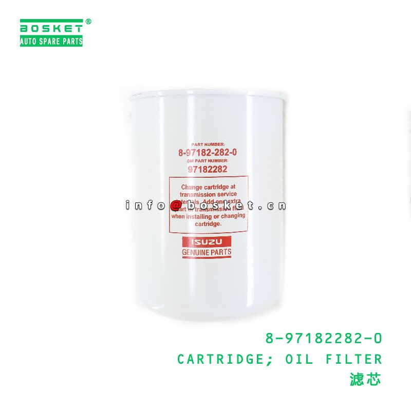 8-97182282-0 CARTRIDGE; OIL FILTER suitable for ISUZU 8971822820
