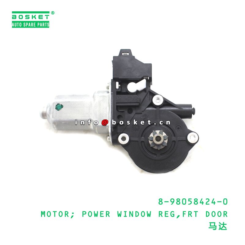8-98058424-0 MOTOR; POWER WINDOW REG,FRT DOOR suitable for ISUZU 8980584240