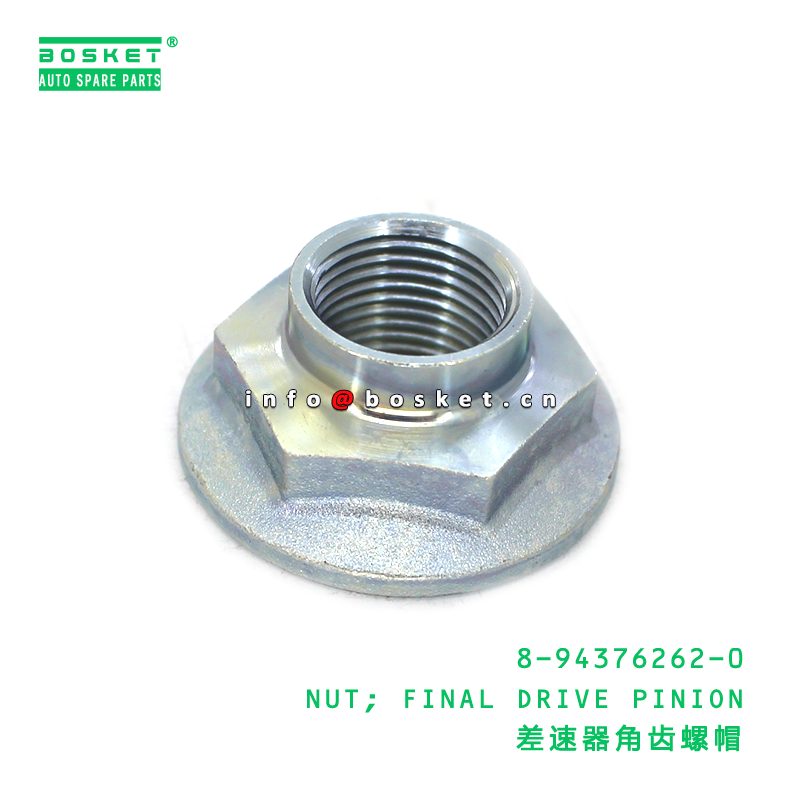 8-94376262-0 NUT; FINAL DRIVE PINION suitable for ISUZU TFR54 UCS17 4JA1 4ZE1 8943762620