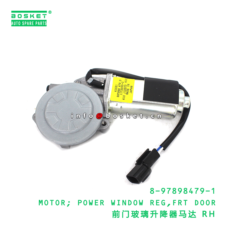 8-97898479-1 MOTOR; POWER WINDOW REG,FRT DOOR suitable for ISUZU NPR 4HF1 8978984791