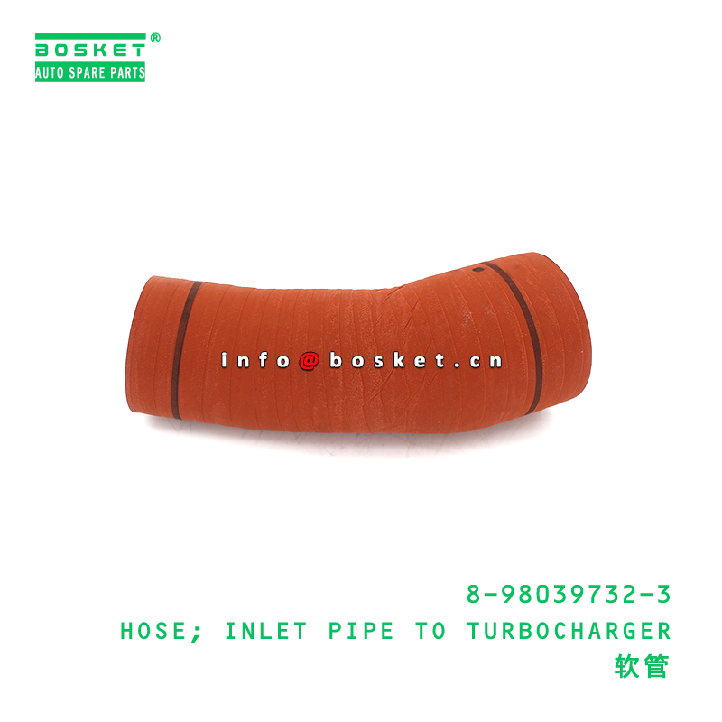 8-98039732-3 HOSE; INLET PIPE TO TURBOCHARGER suitable for ISUZU 8980397323